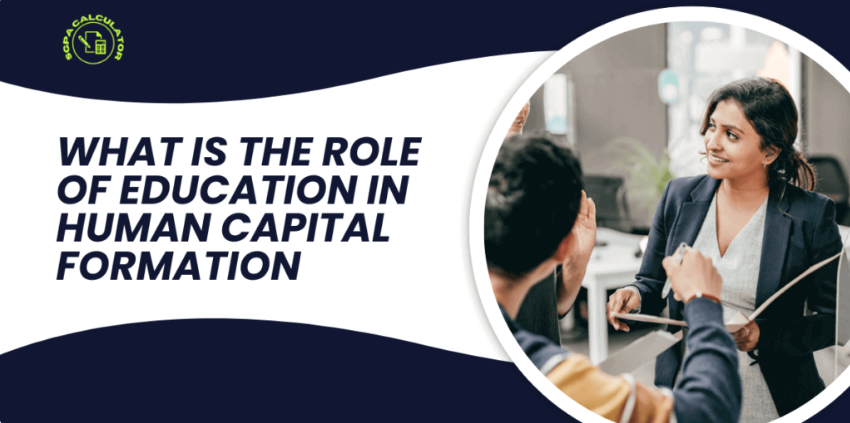 what is the role of education in human capital formation